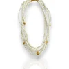 Collar multi perlas blanco