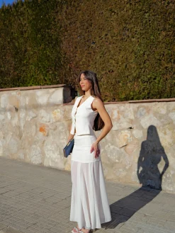 Conjunto tulle vuelo blanco