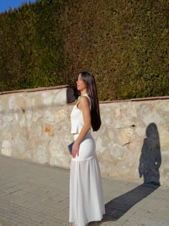 Conjunto tulle vuelo blanco