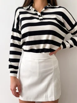 Falda pantalon blanca