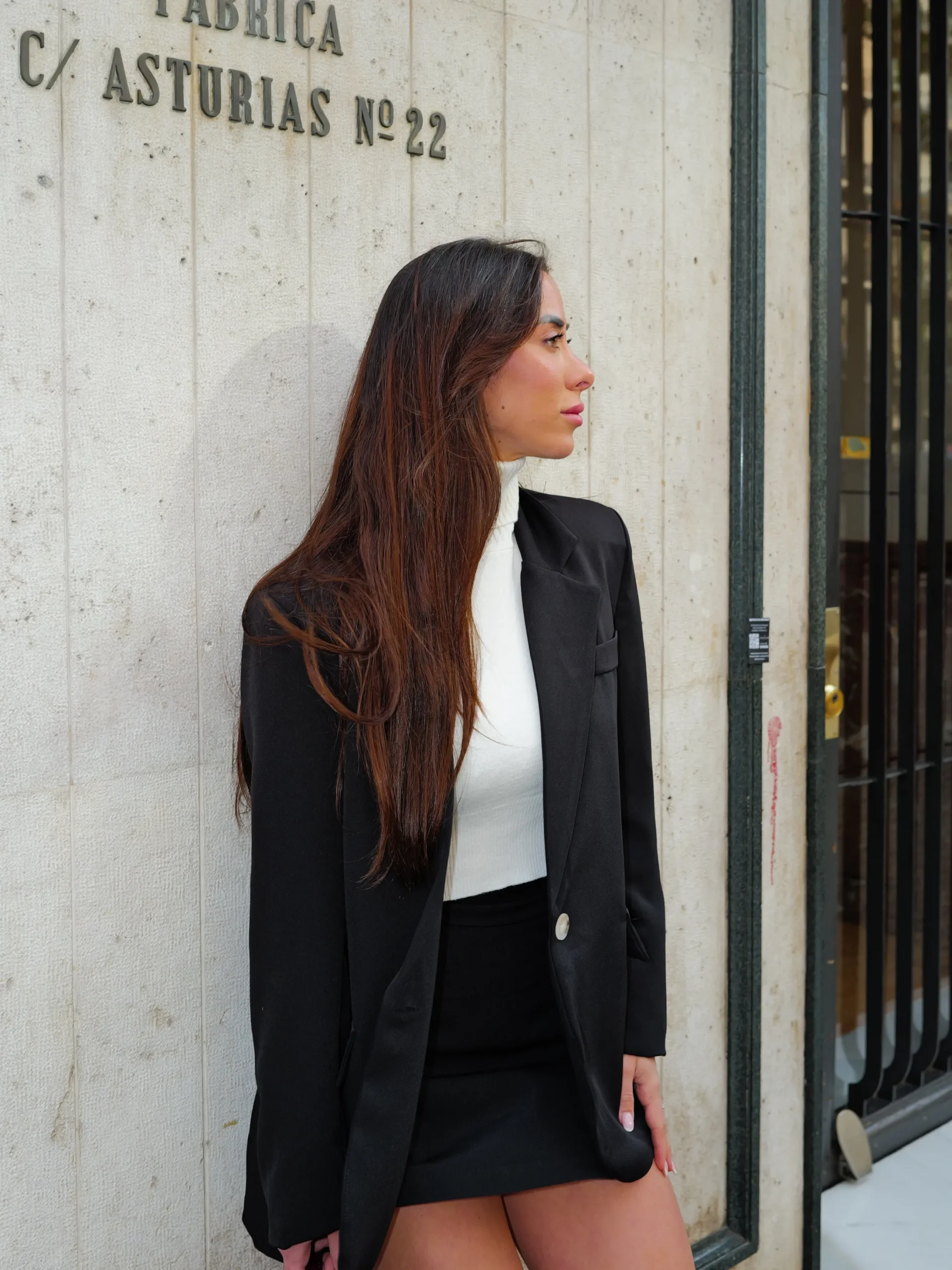 Falda pantalon negra