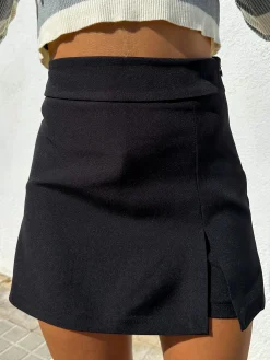 Falda pantalon negra