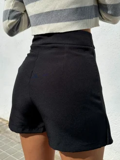 Falda pantalon negra