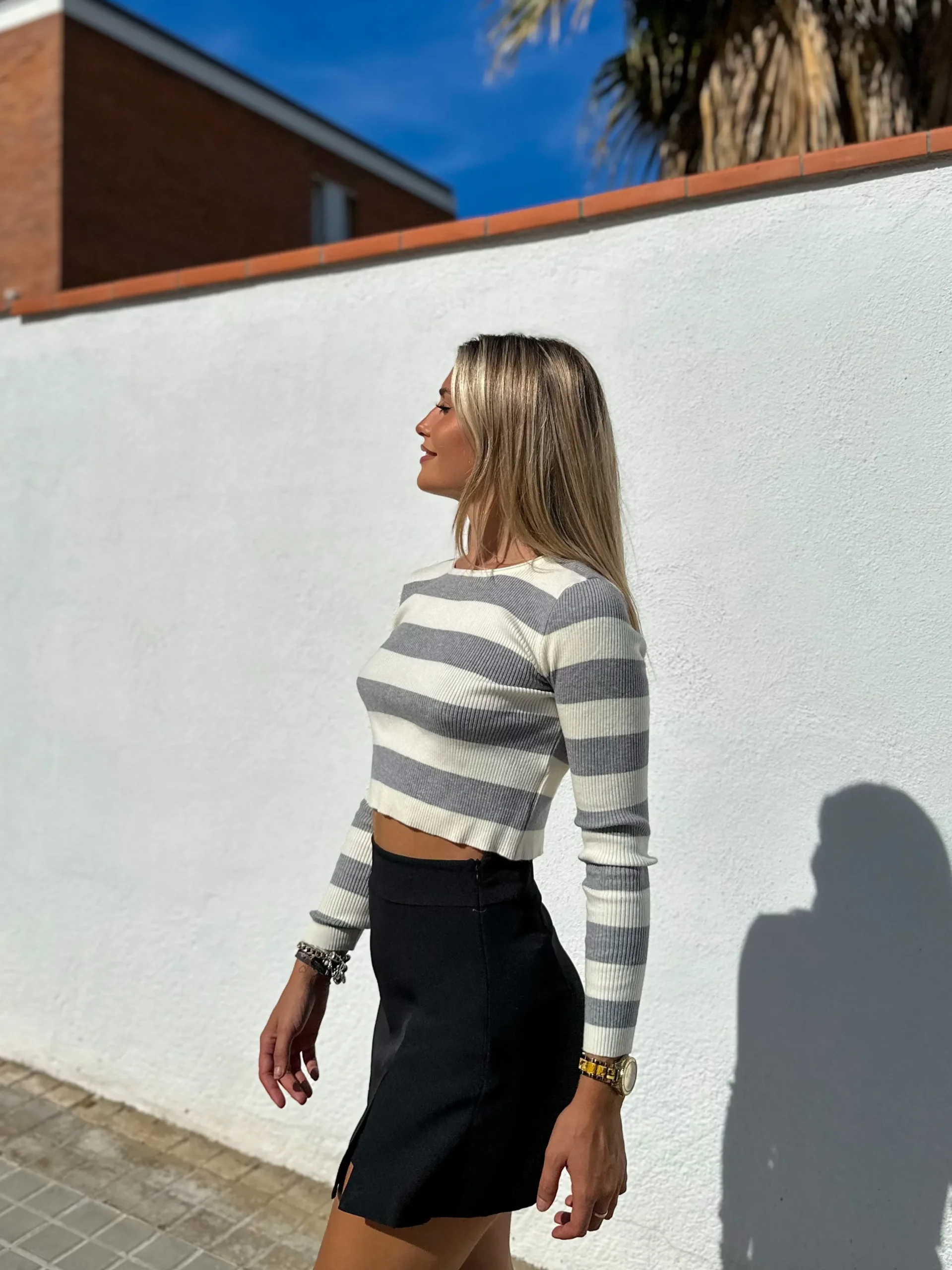 Falda pantalon negra