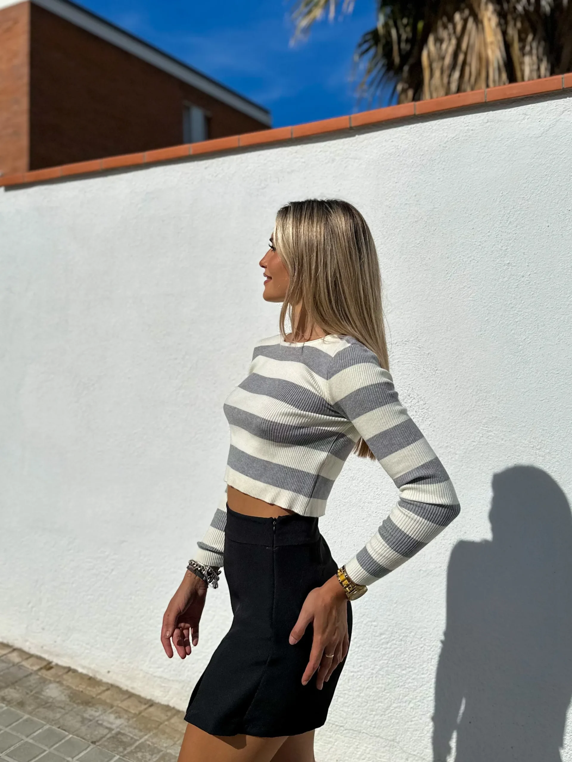 Falda pantalon negra