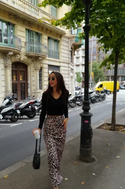 Falda raso animal print