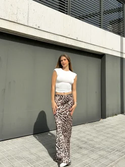 Falda raso animal print