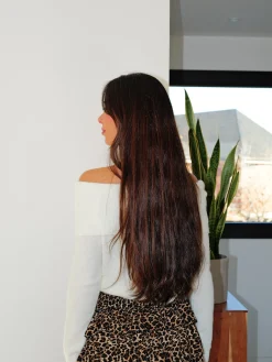 Jersey bardot mangas blanco
