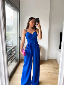 Mono crepe corazón azul