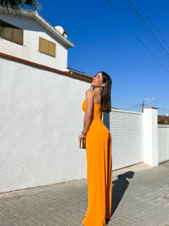 Mono crepe corazón naranja