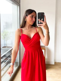 Mono crepe corazón rojo