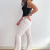 Pantalón campana blanco
