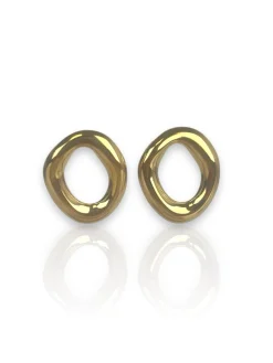 Pendientes anilla dorada
