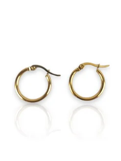 Pendientes aritos dorados