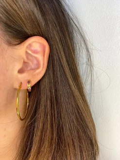 Pendientes aros dorados