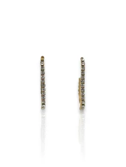 Pendientes brillantes dorados