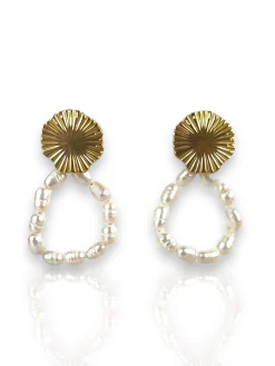 Pendientes caída perlas