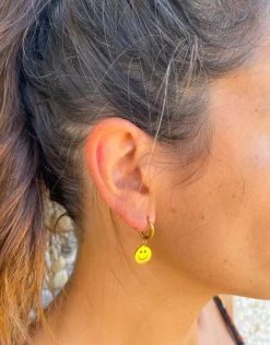 Pendientes cara sonriente