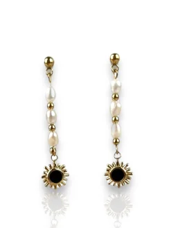 Pendientes cascada perlas