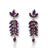 Pendientes hebras lila