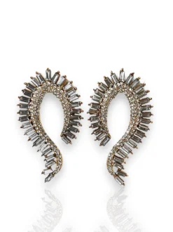 Pendientes onda brillantes