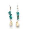 Pendientes piedras turquesas