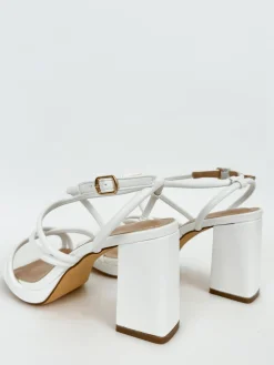 Sandalia plataforma entrelazado blanco