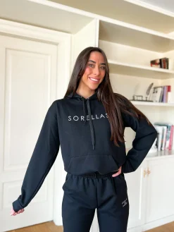 Sudadera Sorellas capucha negro