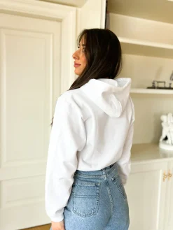 Sudadera Sorellas capucha blanca