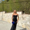 Vestido corazon ajustado negro