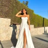 Vestido corse palabra blanco