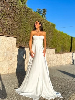 Vestido corse palabra blanco