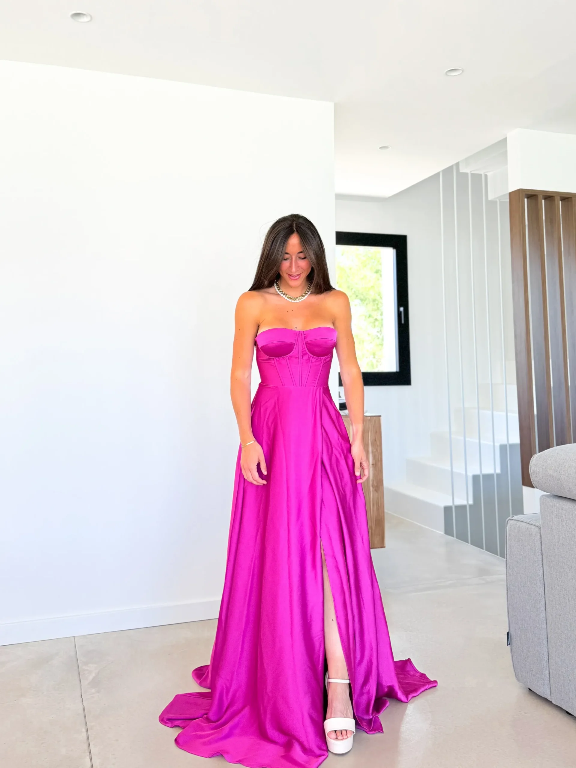 Vestido corse palabra cereza
