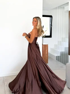 Vestido corse palabra chocolate