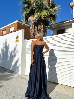 Vestido corse palabra marino