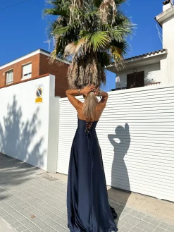 Vestido corse palabra marino
