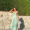 Vestido corse palabra menta