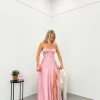 Vestido corse palabra rosa