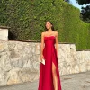 Vestido corse palabra vino