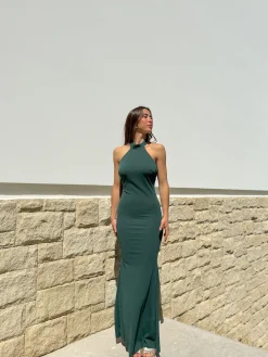 Vestido halter sirena botella
