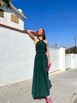 Vestido largo multi botella
