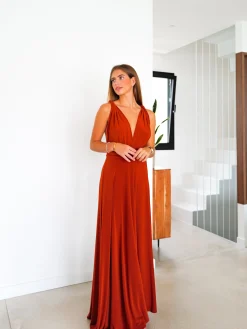 Vestido largo multi caldera