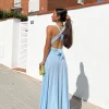 Vestido largo multi cielo