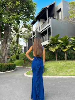 Vestido largo sirena klein