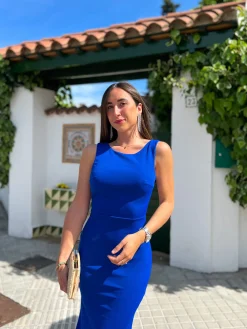 Vestido largo sirena klein