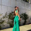 Vestido largo sirena verde