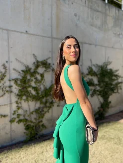 Vestido largo sirena verde