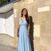 Vestido tulle pico azul