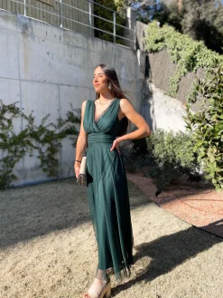 Vestido tulle pico botella